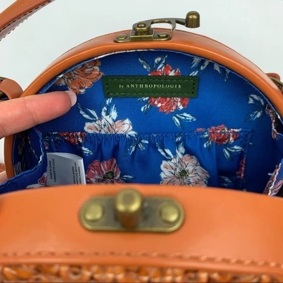 ❤️SOLD❤️Anthropologie Serena Woven Round Bag Crossbody Bag. - Picture 8 of 10